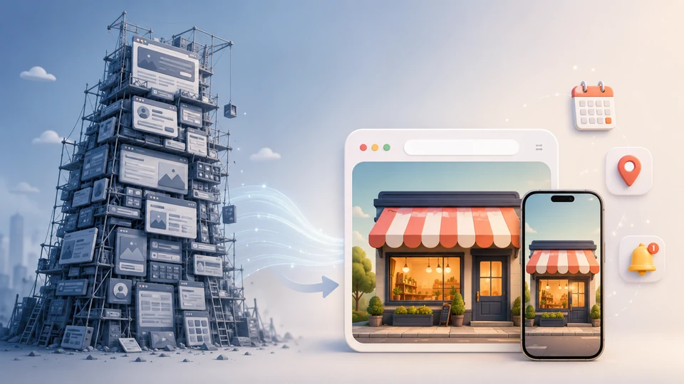 Website or app for your small business? Stop over-engineering it. Website or app for your small business? Stop over-engineering it.
